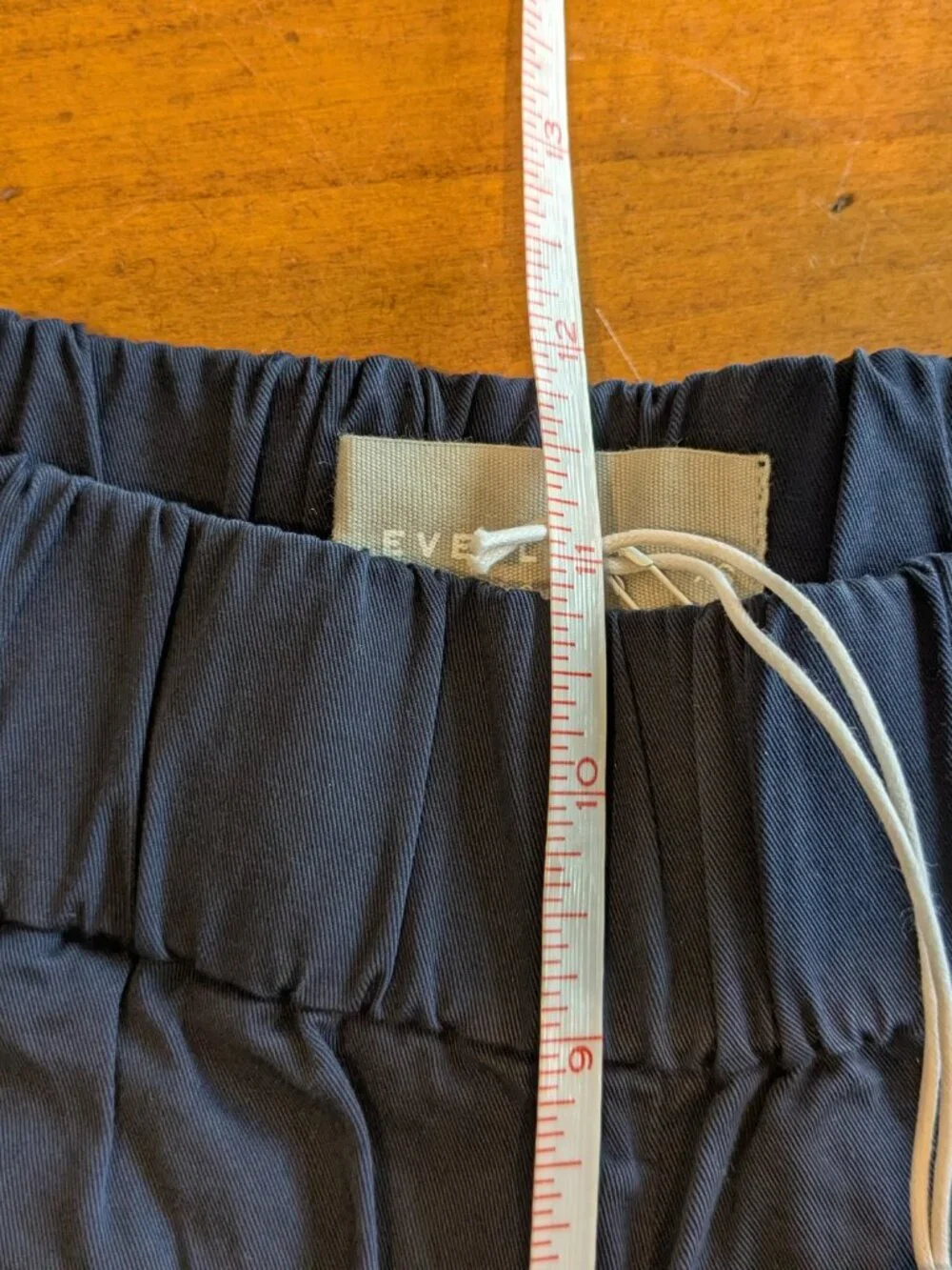 Everlane Easy Pant Size XS Dark Navy Blue High Rise Straight Leg Trousers NWT